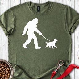 Bigfoot Walking Cocker Spaniels T Shirt Gift For Dog Lover