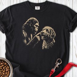 Bigfoot Boops Labradoodle Premium Tee Gift For Dog Lover