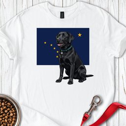 Black Labrador Alaska T Shirt Gift For Dog Lover