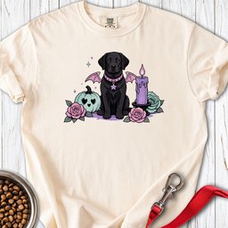 Black Lab Halloween Pastel Goth Premium Tee Gift For Dog Lover