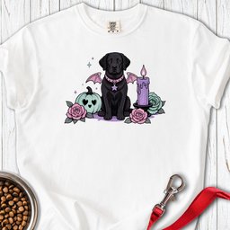 Black Lab Halloween Pastel Goth Premium Tee Gift For Dog Lover
