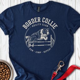 Border Collie Agility Club T Shirt Gift For Dog Lover