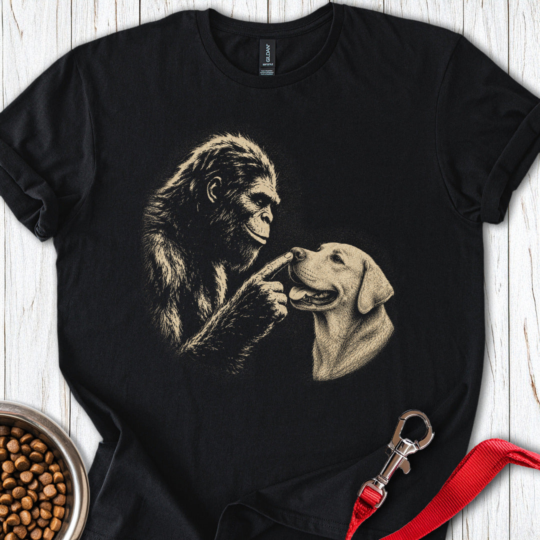 Bigfoot Labrador Boop T Shirt Gift For Dog Lover