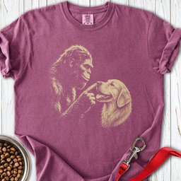 Bigfoot Golden Retriever Boop Premium Tee Gift For Dog Lover