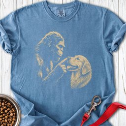 Bigfoot Golden Retriever Boop Premium Tee Gift For Dog Lover