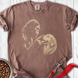 Bigfoot Golden Retriever Boop Premium Tee Gift For Dog Lover
