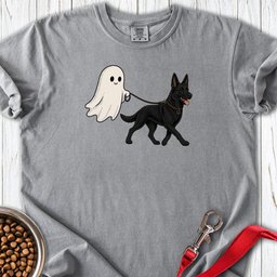 Black German Shepherd Ghost Halloween Premium Tee Gift For Dog Lover