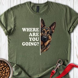Black And Tan Gsd Following T Shirt Gift For Dog Lover