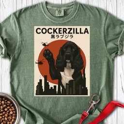 Black Cockerzilla Premium Tee Gift For Dog Lover
