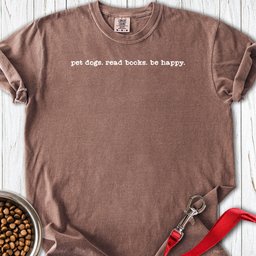 Books And Dogs Premium Tee Gift For Dog Lover