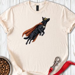 Black German Shepherd Hero T Shirt Gift For Dog Lover