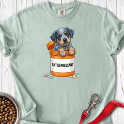 Blue Heeler Antidepressant Premium Tee Gift For Dog Lover