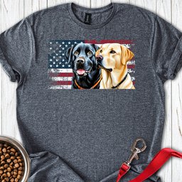 Black And Yellow Lab T Shirt Gift For Dog Lover