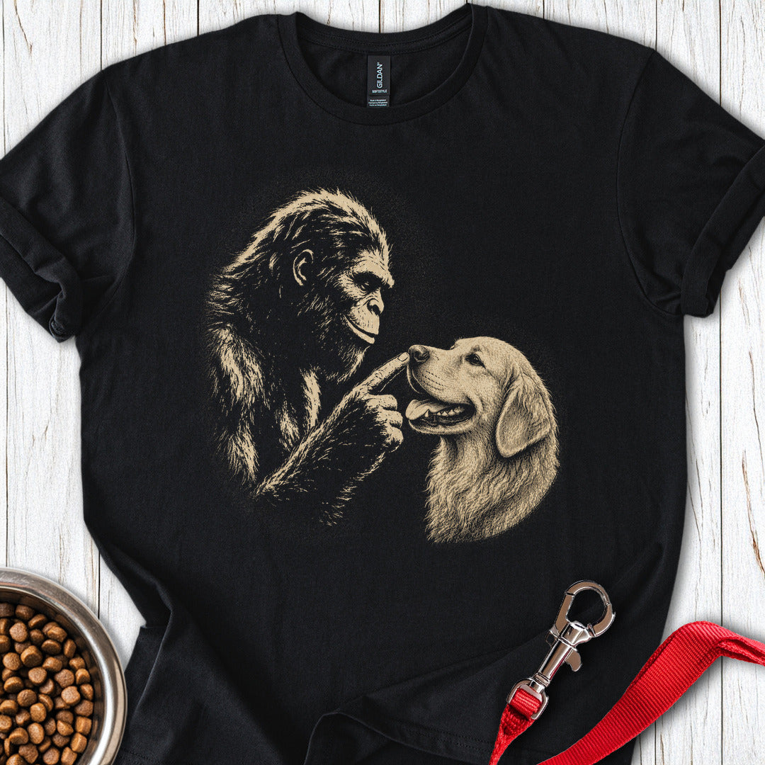 Bigfoot Golden Retriever Boop T Shirt Gift For Dog Lover