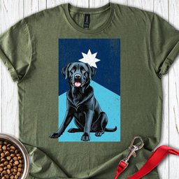 Black Labrador Minnesota Flag T Shirt Gift For Dog Lover