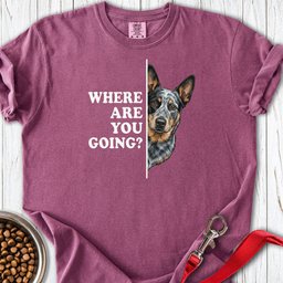 Blue Heeler Following Premium Tee Gift For Dog Lover