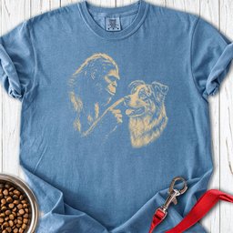 Bigfoot Boops Australian Shepherd Premium Tee Gift For Dog Lover