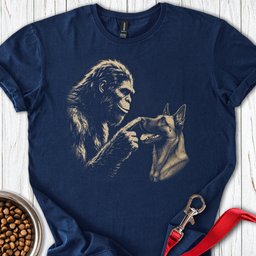 Bigfoot Belgian Malinois T Shirt Gift For Dog Lover