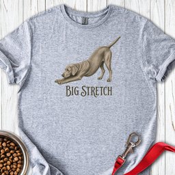 Big Stretch Weimaraner T Shirt Gift For Dog Lover