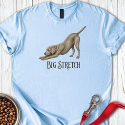 Big Stretch Weimaraner T Shirt Gift For Dog Lover