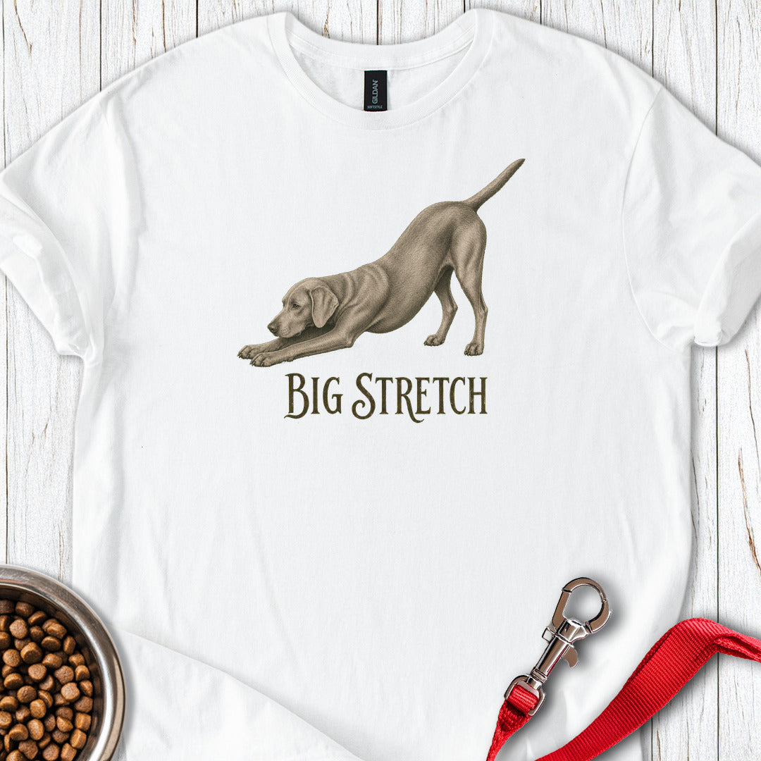 Big Stretch Weimaraner T Shirt Gift For Dog Lover