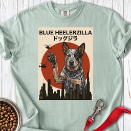 Blue Heeler Heelerzilla Premium Tee Gift For Dog Lover