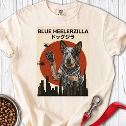 Blue Heeler Heelerzilla Premium Tee Gift For Dog Lover