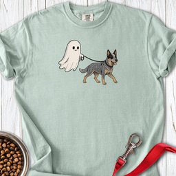 Blue Heeler Ghost Halloween Premium Tee Gift For Dog Lover