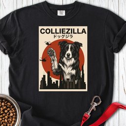 Border Collie Colliezilla Premium Tee Gift For Dog Lover