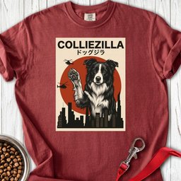 Border Collie Colliezilla Premium Tee Gift For Dog Lover