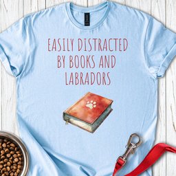 Books And Labradors T Shirt Gift For Dog Lover