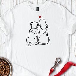 Boxer And Girl T Shirt Gift For Dog Lover