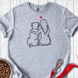 Boxer And Girl T Shirt Gift For Dog Lover