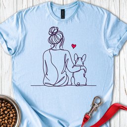 Boston Terrier Hug T Shirt Gift For Dog Lover
