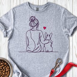 Boston Terrier Hug T Shirt Gift For Dog Lover