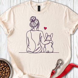 Boston Terrier Hug T Shirt Gift For Dog Lover