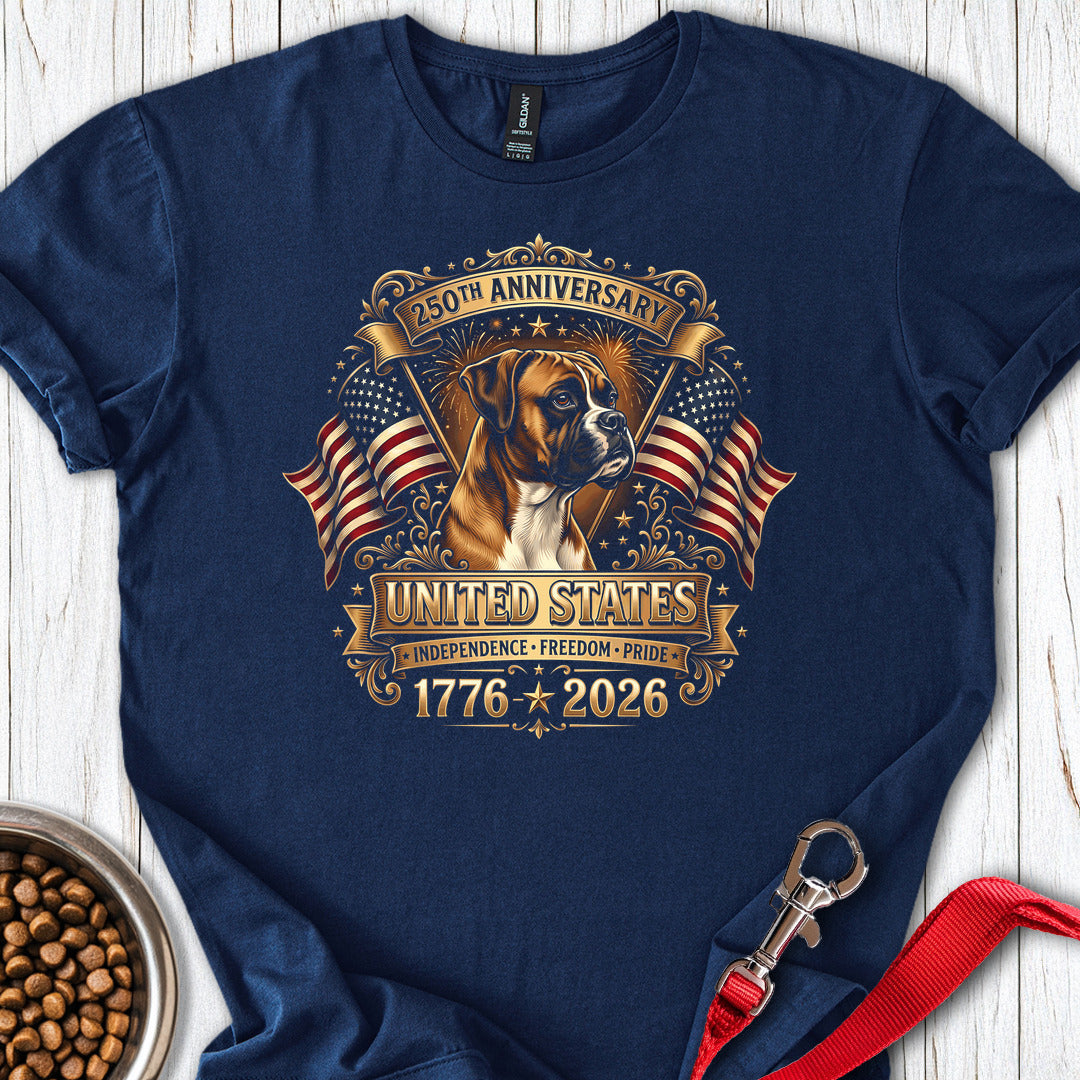 Boxer 250 Anniversary T Shirt Gift For Dog Lover