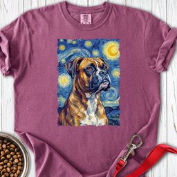 Boxer Van Gogh Premium Tee Gift For Dog Lover
