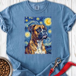 Boxer Van Gogh Premium Tee Gift For Dog Lover
