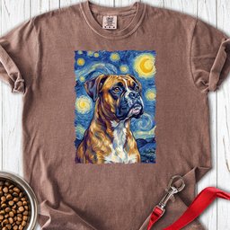 Boxer Van Gogh Premium Tee Gift For Dog Lover