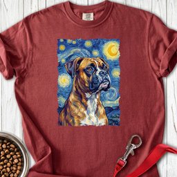 Boxer Van Gogh Premium Tee Gift For Dog Lover