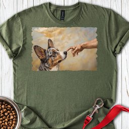 Cardigan Welsh Corgi Blue Merle Creation T Shirt Gift For Dog Lover