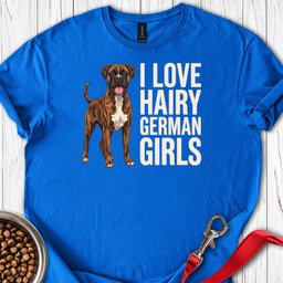 Brindle Boxer Hairy German Girls T Shirt Gift For Dog Lover