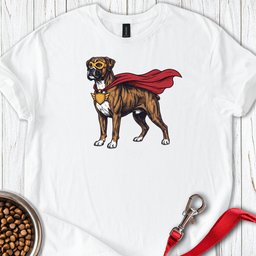 Boxer Superhero T Shirt Gift For Dog Lover