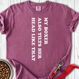 Boxer Tilt Her Head Premium Tee Gift For Dog Lover