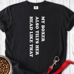 Boxer Tilt Her Head Premium Tee Gift For Dog Lover