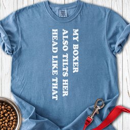 Boxer Tilt Her Head Premium Tee Gift For Dog Lover