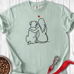 Boxer And Girl Premium Tee Gift For Dog Lover