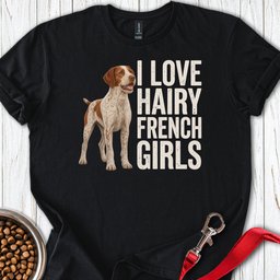 Brittany French Girl T Shirt Gift For Dog Lover