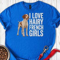 Brittany French Girl T Shirt Gift For Dog Lover